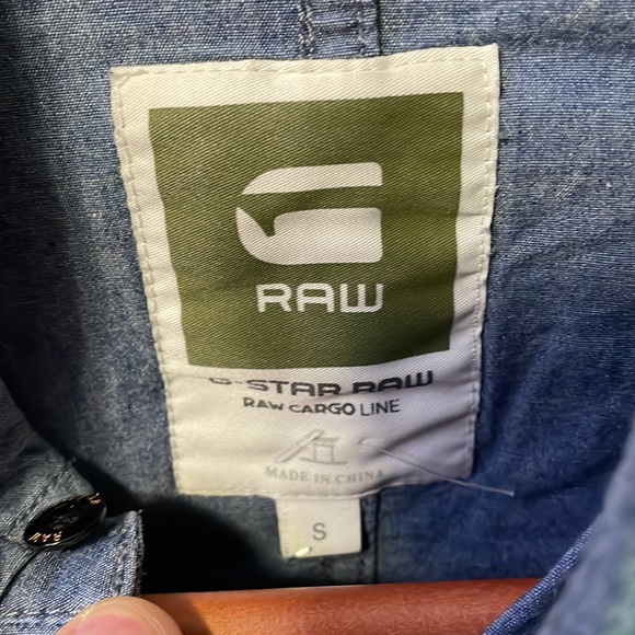 G-Star Raw Button Up Military Cargo Style Shirt - Picture 8 of 11
